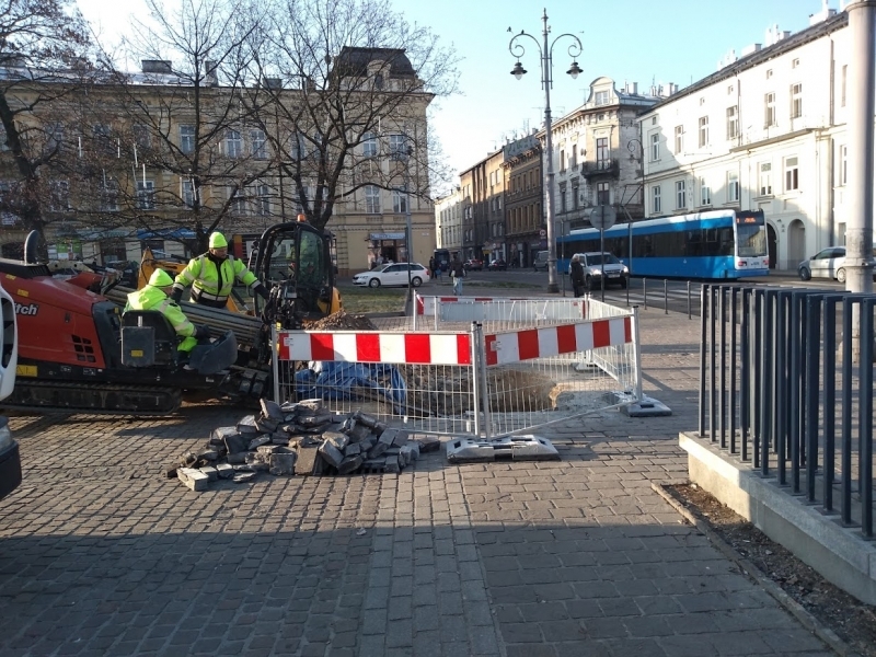 Budowa sytemu monitoringu wizyjnego dz Kazimierz w Krakowie